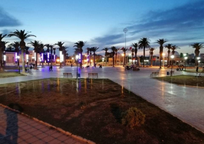 مشروع إنارة للمبنى الرئيسي لبلدية المنستير، والسوق المركزي، والساحات العامة والشوارع الرئيسية في المنستير – تونس